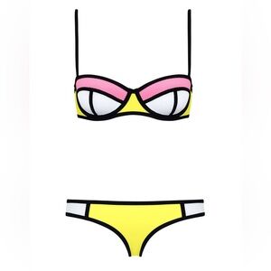 ‼️ISO‼️NOT SELLING‼️ Triangl Neoprene Poppy Mesh Marshmallow Yellow SIZE M